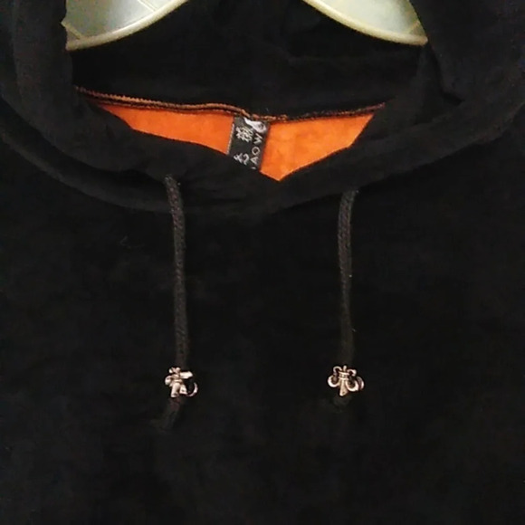 LUX VELOUR SWEATSHIRT, STREETWEAR HOODIE LINED WITH VELOUR - Picture 6 of 11